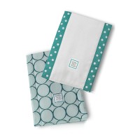 Полотенчики SwaddleDesign Baby Burpie Set TQ Mod Circles