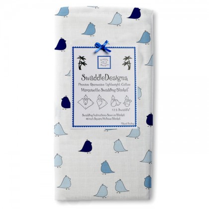 Пеленка детская тонкая SwaddleDesigns Маркизет TB Lt. Chickies