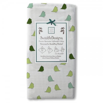 Пеленка детская тонкая SwaddleDesigns Маркизет SC/TQ Lt Chickies