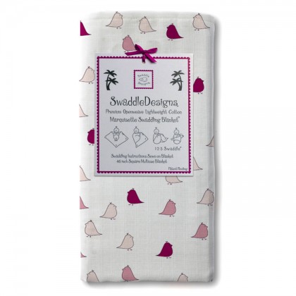 Пеленка детская тонкая SwaddleDesigns Маркизет VB Lt. Chickies