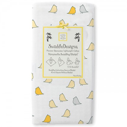 Пеленка детская тонкая SwaddleDesigns Маркизет Y Lt Chickies