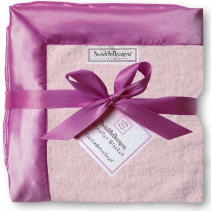 Детский плед в коляску SwaddleDesigns Stroller Blanket PP w/VB Satin