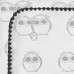 Фланелевая пеленка для новорожденного SwaddleDesigns Sterling Owls