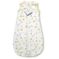 Фланелевый спальный мешок SwaddleDesigns zzZipMe Sack 6-12M Flannel Y Lt Chickies
