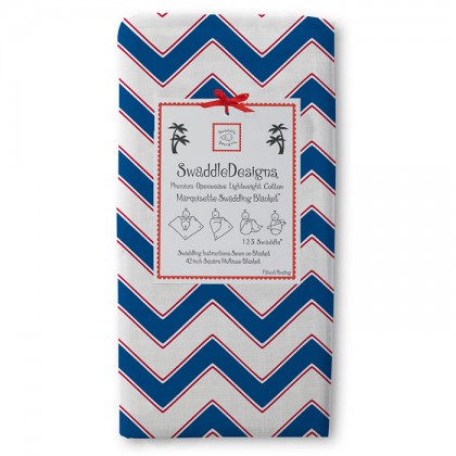 Пеленка детская тонкая SwaddleDesigns Маркизет TB/Red Chevron