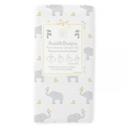 Пеленка детская тонкая SwaddleDesigns Маркизет PY Elephant/Chickies