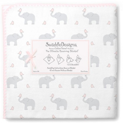 Большая пеленка из премиум фланели SwaddleDesigns (110х110 см)