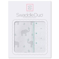 Набор пеленок SwaddleDesigns Swaddle Duo SC Elephant/Chickies