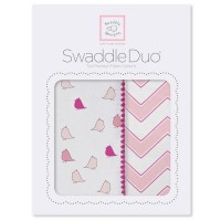 Набор пеленок SwaddleDesigns Swaddle Duo PK Chickies/Chevron