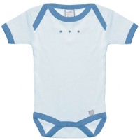 Боди с коротким рукавом 0-3 мес New BornPstl. Blue/True