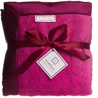 Детский плед SwaddleDesigns Very Berry Puff Circles 137х183 см
