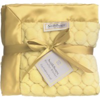Детский плед SwaddleDesigns Yellow Puff Circles 137х183 см