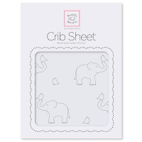 Простынь детская SwaddleDesigns SB Sterling Deco Elephants