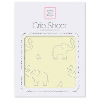 Простынь детская SwaddleDesigns Y Sterling Deco Elephants