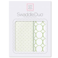 Набор пеленок SwaddleDesigns Swaddle Duo KW Dot/Mod Circle