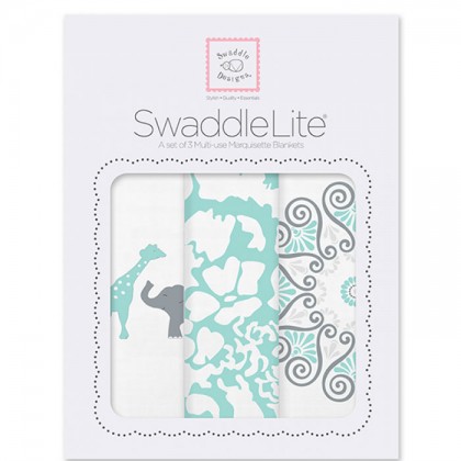 Набор пеленок SwaddleDesigns SwaddleLite SC Elephant/Chickies