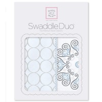 Набор пеленок SwaddleDesigns Swaddle Duo - Blue Mod Medallion