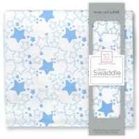 Муслиновая пеленка SwaddleDesigns Blue Starshine (118х118 см)