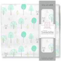 Муслиновая пеленка SwaddleDesigns Green Woodland (118х118 см)