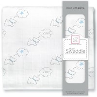 Муслиновая пеленка SwaddleDesigns Blue Doggie Star (118х118 см)