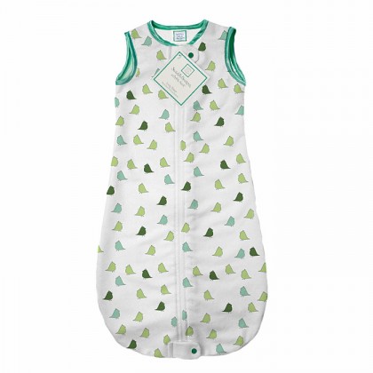 Фланелевый спальный мешок SwaddleDesigns zzZipMe 3-6M Flannel TQ Lt Chickies