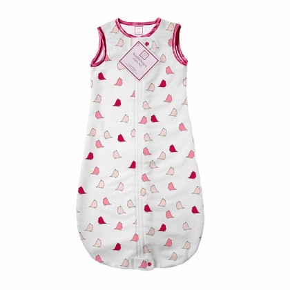 Фланелевый спальный мешок SwaddleDesigns zzZipMe 3-6M Flannel VB Lt Chickies