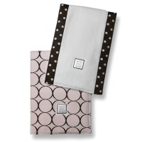 Полотенчики SwaddleDesign Baby Burpie Set Pink w/BR Mod C