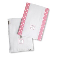 Полотенчики SwaddleDesign Baby Burpie Set Blue/Mocha Fish