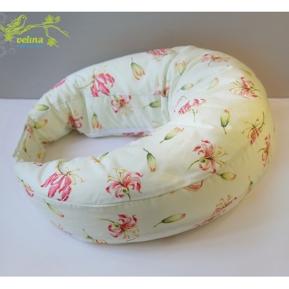 Подушка для кормления Velina "Красные лилии" 