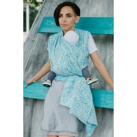 Слинг-шарф Velina жаккард Огурцы аквамарин