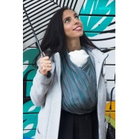 Слинг-шарф жаккард Волны петрол Velina 