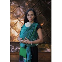 Слинг-шарф жаккард Волны изумрудные Velina 