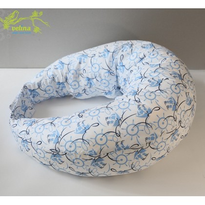 Подушка для кормления Velina "Голубые паруса" 