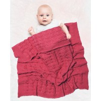 Вязаный плед из органического хлопка Wallaboo Красный