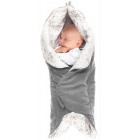 Конверт-лепесток Wallaboo Замша и хлопок, цвет серый