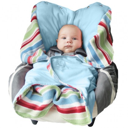 Многофункциональный конверт-лепесток "ЖОЛИ" Голубой Wallaboo