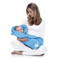 Конверт "Лепесток" хлопок небесно-голубой Wallaboo