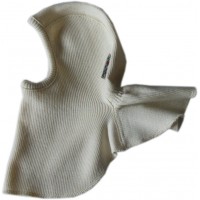 Шлемик из шерстяного трикотажа Натуральный ManyMonths