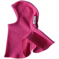 Шлемик из шерстяного трикотажа Розовый ManyMonths