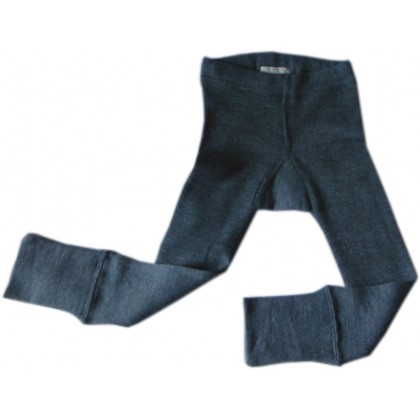 Штанишки-леггинсы из шерстяного трикотажа Серые ManyMonths