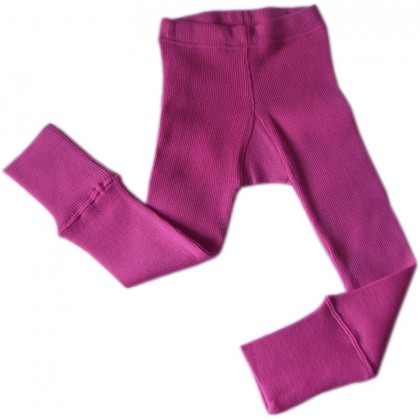 Штанишки-леггинсы из шерстяного трикотажа Розовые ManyMonths