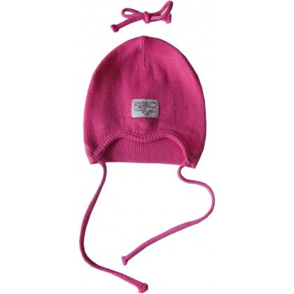 Чепчик из шерстяного трикотажа Розовый ManyMonths