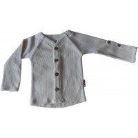 Кардиган из шерстяного трикотажа ManyMonths Натуральный