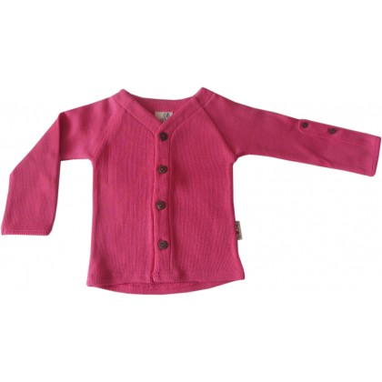 Кардиган из шерстяного трикотажа ManyMonths Розовый