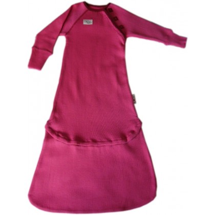 Спальный мешок из шерстяного трикотажа Розовый ManyMonths