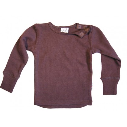 Кофта из шерстяного трикотажа Коричневая ManyMonths