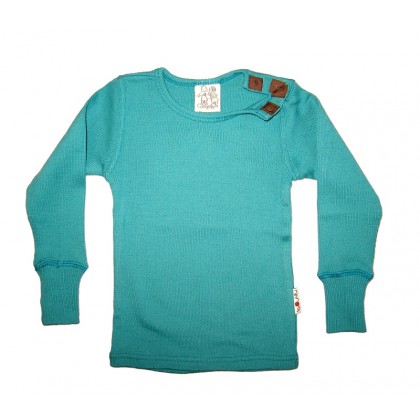Кофта из шерстяного трикотажа Бирюзовая ManyMonths