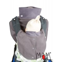 Флисовая слингоманишка для мамы и малыша MaM fleece babywearing Dicke, цвет серый