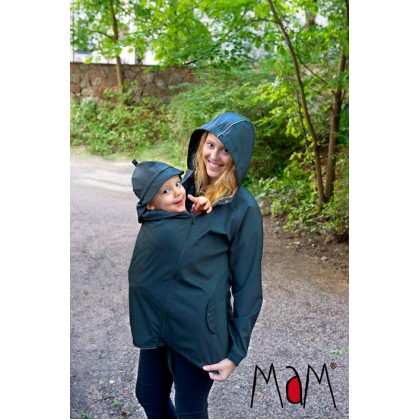 Слингокуртка МаМ для ветреной и дождливой погоды с шапочкой для малыша