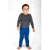 Штанишки-леггинсы из шерстяного трикотажа Синие ManyMonths